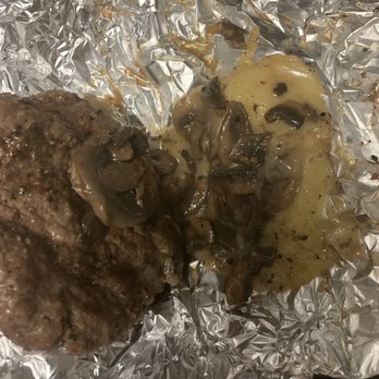 Foxhole Culinary Tavern - Wrapped burger in foil creating a disgusting mess! - New American Near Me - Austin, Texas