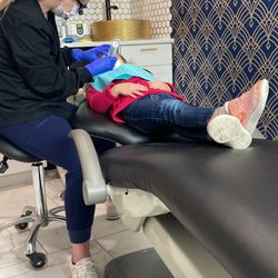 Bowler Melissa DDS - Ms. Marley working her magic on my 4 year old daughter's first ever cleaning