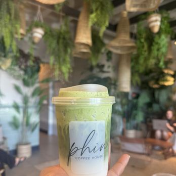 Phin Coffee House - G9 Ceremonial Matcha Latte with whole milk. 25% sweet. - Coffee & Tea Near Me - National City, California Phin Coffee House - G9 Ceremonial Matcha Latte with whole milk. 25% sweet. - Coffee & Tea Near Me - National City, California