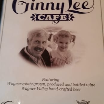 Ginny Lee Cafe - menu cover - Venues & Event Spaces Near Me - Lodi, New York