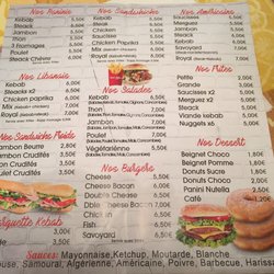 Quai Bab - Menu