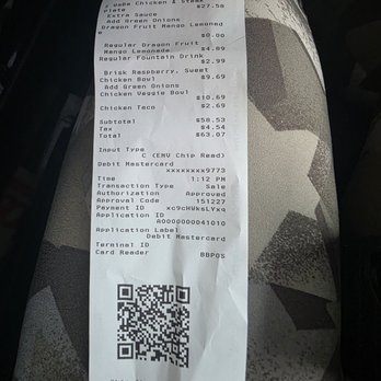 WaBa Grill - MY RECEIPT OF PURCHASE - Fast Food Near Me - Rialto, California WaBa Grill - MY RECEIPT OF PURCHASE - Fast Food Near Me - Rialto, California