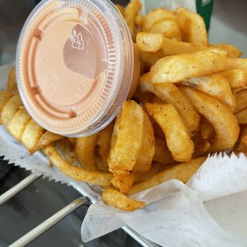Kesar’s-An Indian Thali - Curly Fries. Served with ketchup/mayo - Indian Near Me - Edison, New Jersey