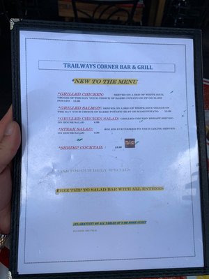 Menu photo 1 Trailways Corner Grill Pecos, TX Menu photo 1 Trailways Corner Grill Pecos, TX