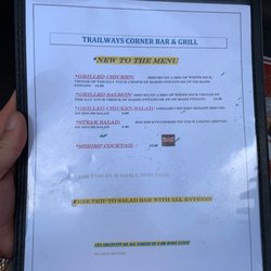 Trailways Corner Grill - Menu