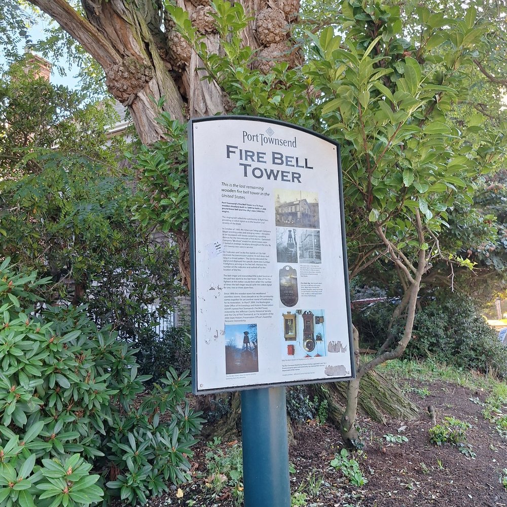 Fire Bell Tower - Placard at entrance - Parks Near Me - Port Hadlock, Washington