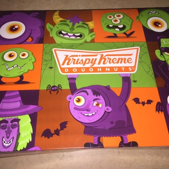 Krispy Kreme - The box is cute but does not make up for the my cold doughnuts. - Donuts Near Me - Avondale, Arizona