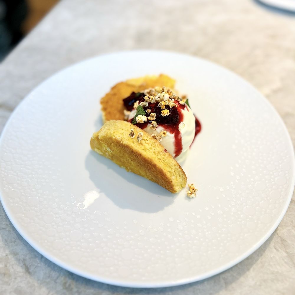 Mirador - Cornbread cake dessert - so good! - New American Near Me - Dallas, Texas Mirador - Cornbread cake dessert - so good! - New American Near Me - Dallas, Texas