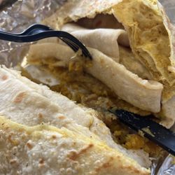 Annie's Hot On D Spot Roti Shop - Veggie roti $11 (chose pumpkin and chick peas)