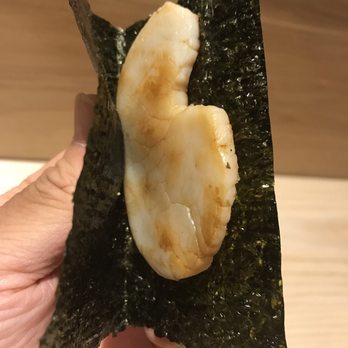 sushi AMANE - Omakase 8/2/17 - Grilled Penshell Clam in Seaweed - Sushi Bars Near Me - New York, New York