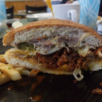 Silverado Cafe - Torta de al pastor. Sorry, i just ate the first half. - Breakfast & Brunch Near Me - Silverado, California Silverado Cafe - Torta de al pastor. Sorry, i just ate the first half. - Breakfast & Brunch Near Me - Silverado, California