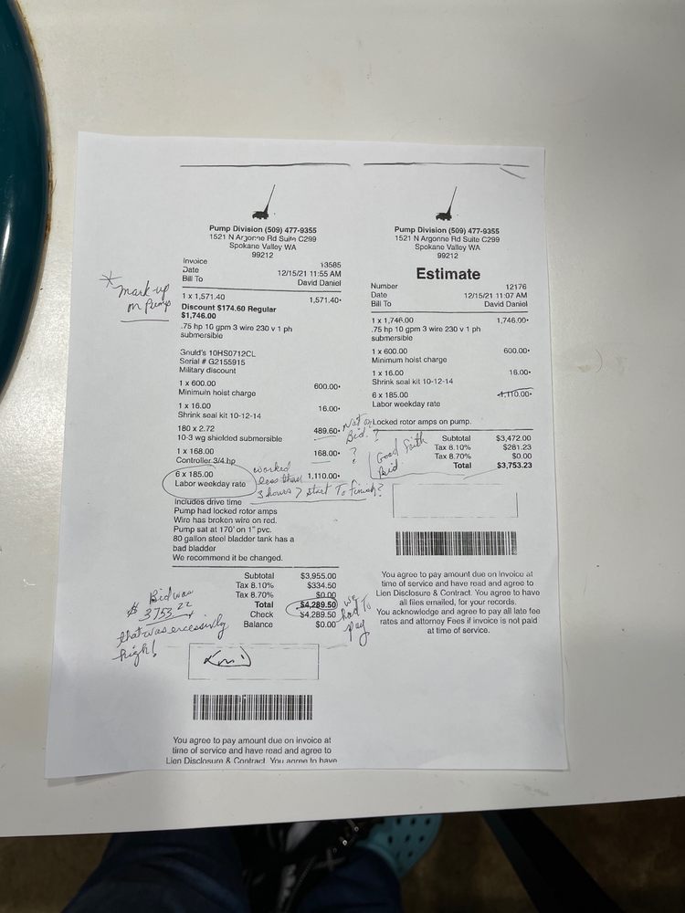 Slide of Spokane Pump Repair