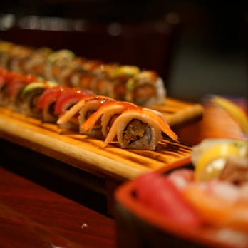 Hikari - Hanabi Roll. Shrimp, Octopus,Peppered Tuna, Avocado, Kani - Sushi Bars Near Me - Houston, Texas Hikari - Hanabi Roll. Shrimp, Octopus,Peppered Tuna, Avocado, Kani - Sushi Bars Near Me - Houston, Texas