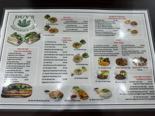 Menu photo 4 Duy's Vegetarian Cafe Houston, TX Menu photo 4 Duy's Vegetarian Cafe Houston, TX