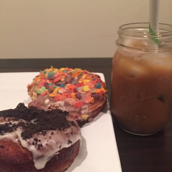 PVDonuts - Vegan cookies and cream + cereal milk - Donuts Near Me - Providence, Rhode Island