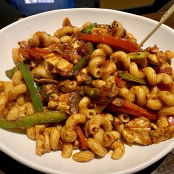 110 Grill - Veggie primavera, different sauce, mixed veggies + chicken - Bars Near Me - Chelmsford, Massachusetts