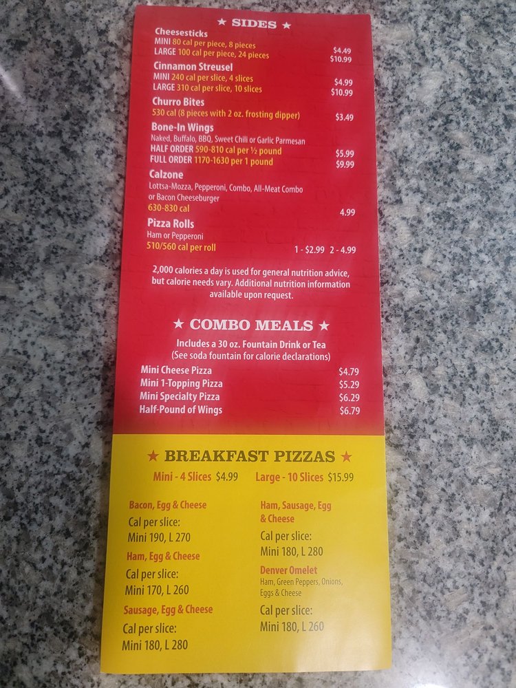 GODFATHER’S PIZZA Updated September 2024 5673 Gum Branch Rd