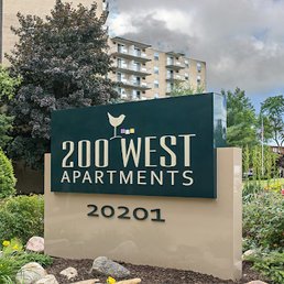 Exterior outside entrance of 200 West Apartments - Fairview Park, Ohio Exterior outside entrance of 200 West Apartments - Fairview Park, Ohio