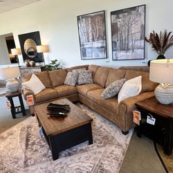 Brashears Furniture - Luxurious Smith sectional accented with some beautiful Art from Leftbank