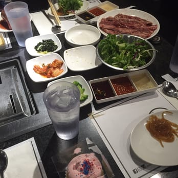 BBQ Stop - Full spread . Bday cupcake not included - Korean Near Me - Diamond Bar, California