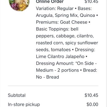 CHOP N FRESH - What I actually ordered - Salad Near Me - Huntsville, Alabama CHOP N FRESH - What I actually ordered - Salad Near Me - Huntsville, Alabama