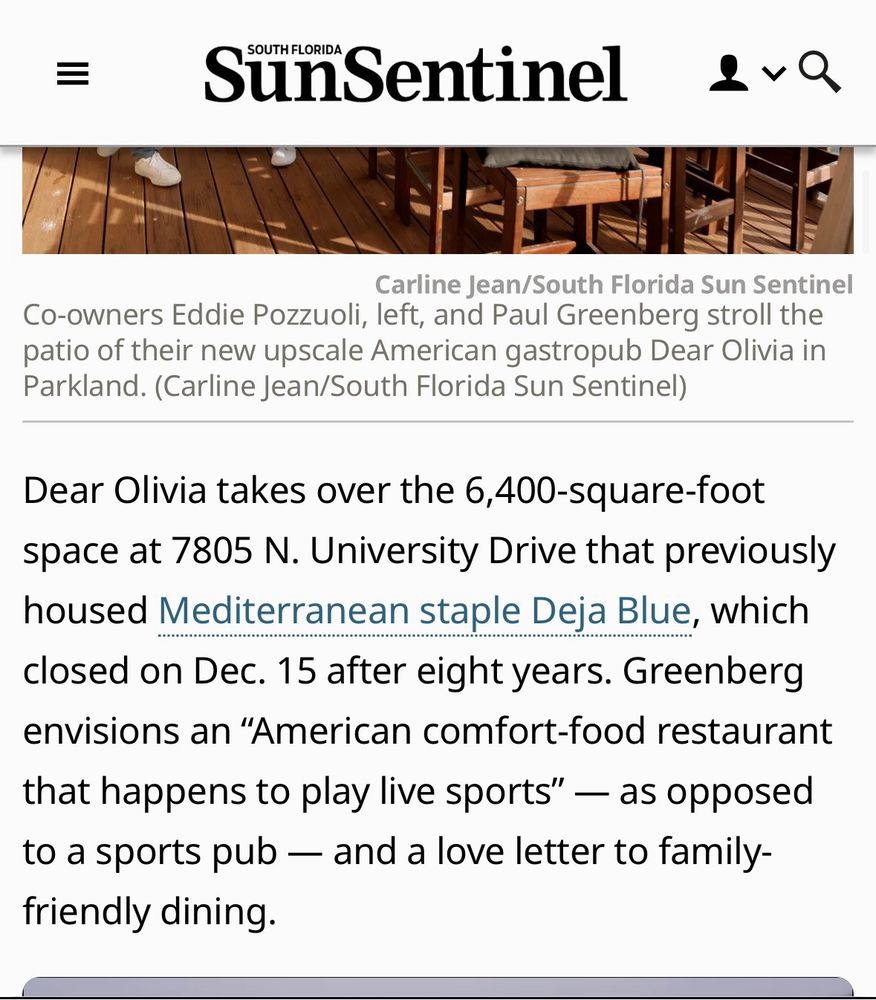 Dear Olivia Bar & Kitchen Image