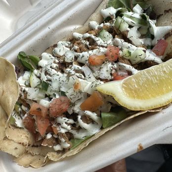 Earth Aloha Eats - Gyro with gluten-free wrap - Food Trucks Near Me - Honolulu, Hawaii