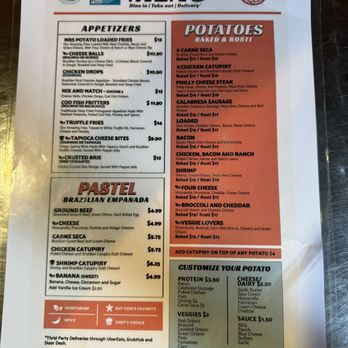 Mrs Potato - Menu - Brazilian Near Me - Orlando, Florida Mrs Potato - Menu - Brazilian Near Me - Orlando, Florida