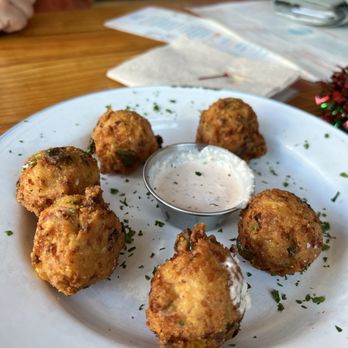 TLC Austin - Jalapeño hush Andouille & Cheddar Hushpuppies - American Near Me - Austin, Texas