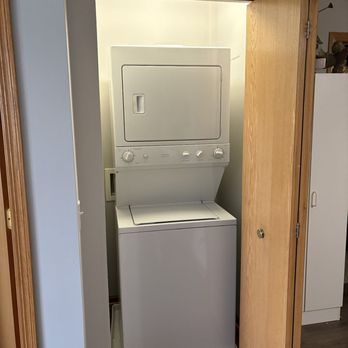 Willow Falls Senior Living - Laundry in apartment. Coin operated washer and dryers down the hall. - Retirement Homes Near Me - Crest Hill, Illinois Willow Falls Senior Living - Laundry in apartment. Coin operated washer and dryers down the hall. - Retirement Homes Near Me - Crest Hill, Illinois