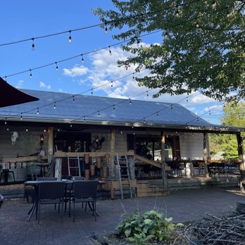 Boots Steakhouse - Outdoor seating is dog friendly! - Steakhouses Near Me - Dillsboro, North Carolina