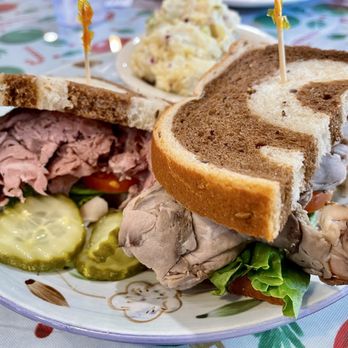 The Cup Cafe - Deli sandwich, roast beef with the potato salad. Their potato salad is perfect. - Breakfast & Brunch Near Me - Reno, Nevada