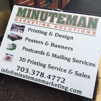 Minuteman Press - Pretty much a one stop shop for all of your marketing needs and so much more. - Printing Services Near Me - Chantilly, Virginia