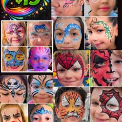 Twist & Glow - Many examples of twist and glow facepainting!