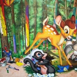 Casa de Vacas - Disney pintando el bosque