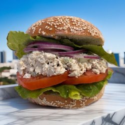 Capital Bagel - Tuna Salad Bagel, perfect for lunch