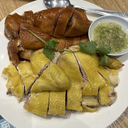 Soy Sauce Chicken (Half) and Steamed Chicken (Half) Soy Sauce Chicken (Half) and Steamed Chicken (Half)