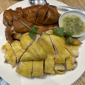 Tasty Spot Cafe - Soy Sauce Chicken (Half) and Steamed Chicken (Half) - Dim Sum Near Me - Chino Hills, California Tasty Spot Cafe - Soy Sauce Chicken (Half) and Steamed Chicken (Half) - Dim Sum Near Me - Chino Hills, California