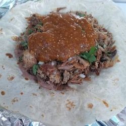 Tacos Michoacán Jr - Burrito de cárnitas.