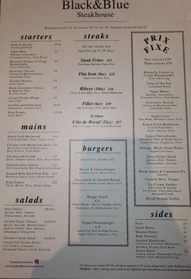 Menu photo 1 Black & Blue London, XGL
