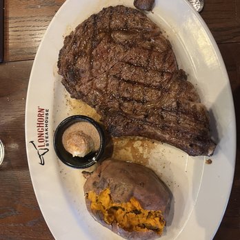 LongHorn Steakhouse - Outlaw ribeye and sweet potato - Steakhouses Near Me - Littleton, Colorado LongHorn Steakhouse - Outlaw ribeye and sweet potato - Steakhouses Near Me - Littleton, Colorado