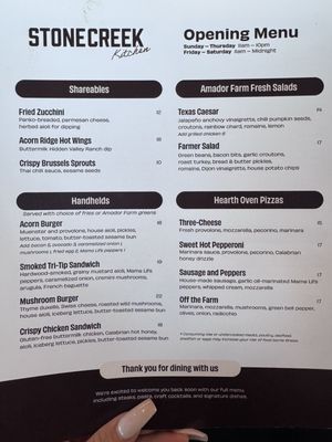 Menu photo 2 Stone Creek Kitchen Plymouth, CA Menu photo 2 Stone Creek Kitchen Plymouth, CA