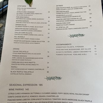 Le Jardinier - Regular menu - French Near Me - Houston, Texas Le Jardinier - Regular menu - French Near Me - Houston, Texas