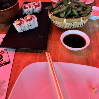 Pubbelly Sushi - Edamame and Spicy Tuna from HH menu - Sushi Bars Near Me - Boca Raton, Florida Pubbelly Sushi - Edamame and Spicy Tuna from HH menu - Sushi Bars Near Me - Boca Raton, Florida