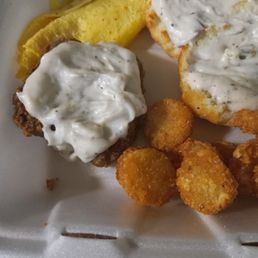 The so called steak is on the bottom left The so called steak is on the bottom left