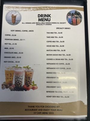 Menu photo 3 LV Cafe Helendale, CA
