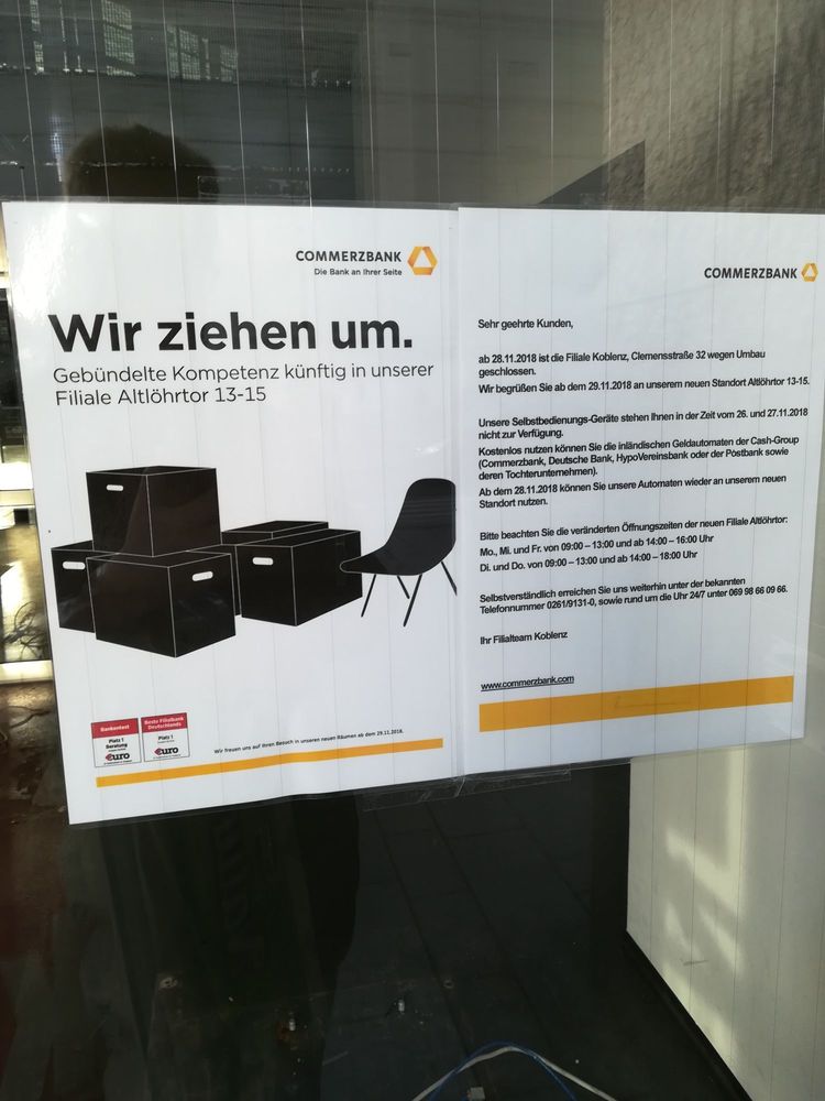 Commerzbank Banks Credit Unions Altlohrtor 13 15 Koblenz