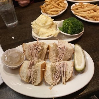 CH Steakhouse - Thanksgiving sandwich, fries and chicken parm sub in the back - Steakhouses Near Me - North Bergen, New Jersey CH Steakhouse - Thanksgiving sandwich, fries and chicken parm sub in the back - Steakhouses Near Me - North Bergen, New Jersey