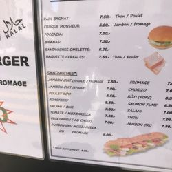 Chez Anna - Menu by front door