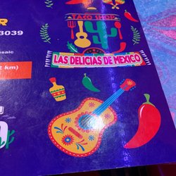 Front of menu